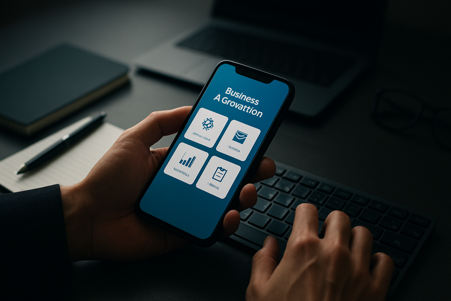 Editorial cover photo for article: business automation app